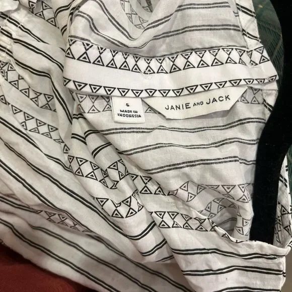 Janie and Jack GEO STRIPED SWIM COVER-UP size 6 - Picture 6 of 8